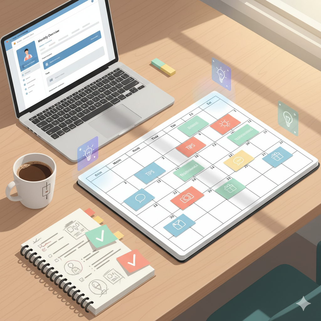 30 Days of Small Business Content Ideas You Can Steal Right Now (Free AI Content Planning Inside)