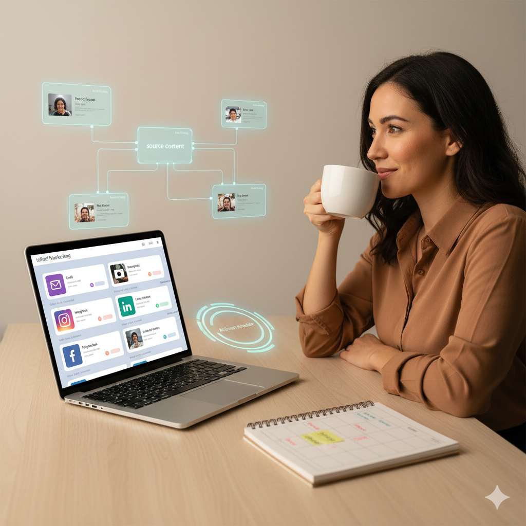 How to Manage Instagram, Facebook, LinkedIn, and Email Marketing Without Burning Out (AI Automation Guide)